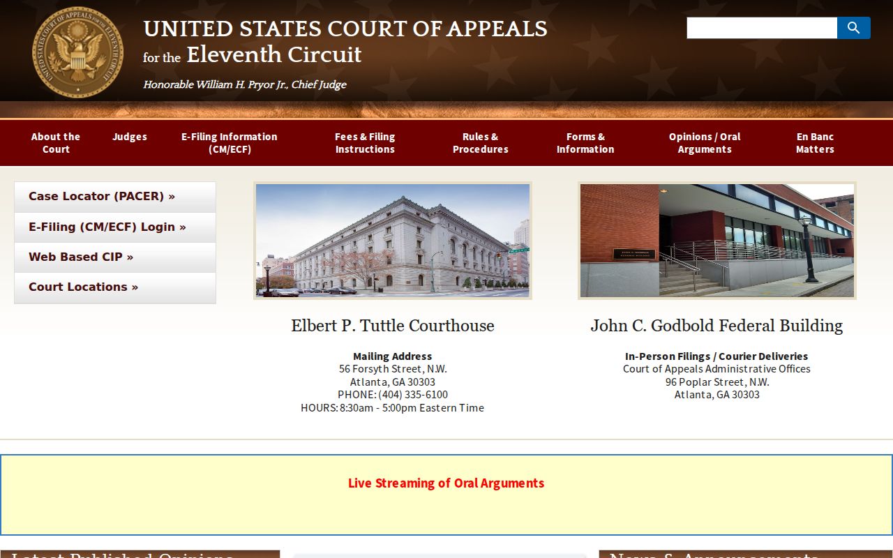 Eleventh Circuit federal appeals information for Barbour County criminal dockets